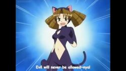 1girls anime blush boulders brown_hair cat_ears cat_outfit cat_paws cat_suit cat_tail closed_eyes curly_hair ecchi english_subtitles female female_focus female_only hairlocs japanese_dialogue japanese_voice_acting koi_koi_7 light-skinned_female light_skin official_animation official_art pose posing rocks screencap screenshot skimpy_costume skimpy_outfit skin_tight_outfit solo solo_female solo_focus stitched tagme transformation_sequence video wink winking winking_at_viewer youko_suidoubashi