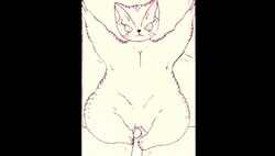 ambiguous_gender animated anthro armpits featureless_crotch feline feline foot_fetish footjob mammal overweight penis sex slightly_chubby