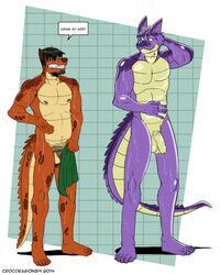 anthro balls canine covering covering_self crocdragon89 daddy dragon facial_hair fraternity goatee hair humanoid humanoid_penis male male_only mammal manly nipples nude partially_retracted_foreskin penis pubes scalie shower standing teeth uncut verbal water wet