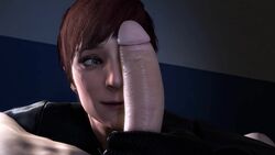 1boy 1girls 3d animated diana_burnwood female green_eyes hitman male/female no_sound penis_on_face short_hair source_filmmaker tagme video xentho