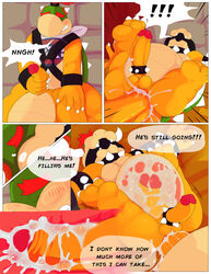 ! alternate_version_available anal anal_sex anthro anus ball_gag balls bowser bowser_jr. clenched_teeth cock_ring collar comic cum cum_from_ass cum_in_ass cum_inside cum_splatter duo english_text erection father father_and_son gag gagged handjob harness humanoid_penis incest inflation internal koopa legs_up male mario_(series) motion_lines neckerchief nintendo nude orgasm_face parent penetration penis redemption3445 retracted_foreskin scalie scrunchy_face semi_pov shell size_difference small_dom_big_sub son speech_bubble spiked_collar spikes super_mario_bros. teeth text thought_bubble uncut video_games yaoi