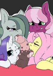 1boy 2016 4girls animal_genitalia animal_penis atane27 big_macintosh_(mlp) blue_eyes cheerilee_(mlp) collaborative_fellatio earth_pony equine equine_penis faceless_male fellatio female feral fluttershy_(mlp) friendship_is_magic green_eyes group half-closed_eyes horn horse horsecock licking licking_lips long_hair male mammal marble_pie_(mlp) multicolored_hair multiple_girls my_little_pony one_eye_closed open_mouth oral penis penis_lick pink_hair pony purple_eyes purple_hair rarity_(mlp) sex simple_background straight teamwork tongue tongue_out two_tone_hair unicorn