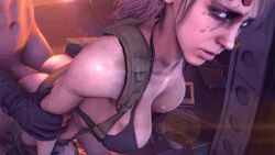 1boy 3d anal animated big_boss bottomless breasts doggy_style female imflain large_ass large_breasts large_penis lens_flare looking_at_viewer metal_gear_(series) metal_gear_solid metal_gear_solid_v no_panties pale-skinned_female quiet_(metal_gear) tagme thick_ass uncensored venom_snake