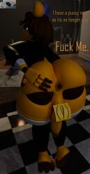 fredbear (fnaf) from five nights at freddy's by blendergoof