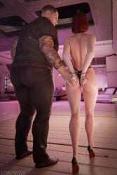 commander shepard from mass effect by piroguh