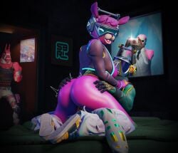ass_grab bed bedroom being_recorded being_watched big_ass breasts breasts_out bubble_butt camera couple couple_sex cowgirl_position dj_bop dj_yonder fat_ass female lt._john_llama on_bed s3rl spying wholesome wholesome_sex wild_card_(fortnite)