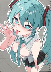 hatsune miku from vocaloid by mauichi