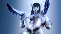 3d ahe_gao anal animated anus arm_grab balls bangs black_hair blue_eyes bouncing_breasts breasts duo eyelashes faceless_male female gloves hairless_pussy high_heel_boots high_heels human junketsu kill_la_kill kiryuuin_satsuki large_breasts leg_grab long_hair male nipple_bulge no_sound open_mouth penis pussy rolling_eyes sex shiboishi smile solo_focus spread_legs straight thighhigh_boots tongue tongue_out video