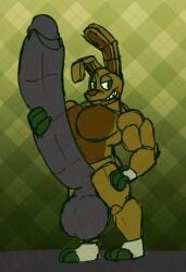 1boy 3_toes abs anthro anthro_male anthro_only arm_muscles balls big_cock big_pecs big_penis brown_belly buff bunny cock cocky cocky_smile dick digital_drawing_(artwork) digital_media_(artwork) fetish five_nights_at_freddy's five_nights_at_freddy's_4 fnaf furry furry_male furry_male_only furry_only genitalia genitals gray_penis green_body green_eyes green_eyes_male green_fur grey_penis hand_on_penis huge_cock hydethehybrid2000 hyper hyper_balls hyper_cock hyper_genitalia hyper_penis jpeg lagomorph large_cock large_pecs large_penis lidded_eyes long_cock long_penis male male_furry male_only masculine masculine_male massive_cock massive_penis muscles muscular muscular_anthro muscular_arms muscular_male no-human no_human no_humans only_furry only_male patterned_background pecs pecs_bigger_than_head penis plaid_background plushtrap_(fnaf) rabbit sketch sketchy smirk smirking solo solo_anthro solo_male tall_penis