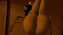 alice_angel ass ass_out bendy_and_the_ink_machine cally3d cryptiacurves female hidden_face holding_both_legs legs_up lying_on_back pussy pussy_out solo vrchat vrchat_avatar vrchat_media vrchat_model
