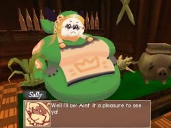 bbw big_breasts breasts female furry huge_breasts mexifurfoof overweight sally_(atlyss) tagme thick_thighs wide_hips