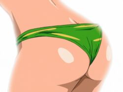 1girls animated animated_gif ass big_breasts blush bursting_breasts cleavage clitoris_bulge embarrassed erect_nipples fit_female green_hair hard_nipples hydra_(ufo_princess_valkyrie) lipstick long_hair maroon_eyes navel nipple_bulge nipples nipples_visible_through_clothing perky_breasts perky_nipples revealing_clothes shiny_skin skin_tight skindentation slim_waist swimsuit tan_body tight_clothing tight_fit tomboy two-piece_swimsuit ufo_princess_valkyrie valkyrie
