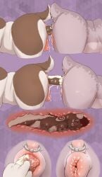 2024 ambiguous_anthro ambiguous_gender anal anal_juice_drip anal_vore animal_genitalia animal_vulva anthro anthro_on_anthro anus ass_to_ass blush bodily_fluids canid canine canis domestic_dog dorthy_(neemyart) dripping faceless_character faceless_female female female/ambiguous female_anthro furgonomics furry-specific_piercing genital_fluids genitals group head_first hi_res internal internal_anal interspecies kan'vi kobold larger_female larger_pred living_insertion living_insertion_play looking_pleasured mammal mottled mottled_pawpads neemy_(neemyart) neemyart open_mouth open_smile pattern_background pawpads piercing puffy_anus purple_background pussy scalie short_tail side_view simple_background size_difference smaller_ambiguous smile tail tail_piercing tug_of_vore vaginal_fluid_drip vaginal_fluid_string vaginal_fluids vore zae_(makanix)