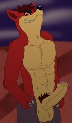 1boy 2017 balls crash_(series) crash_twinsanity erection evil_crash isamu_yoshi male male_only penis pubic_hair solo tagme video_games