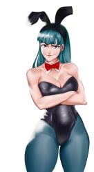 big_breasts big_thighs big_titties blue_hair breasts bulma_(dragon_ball) bulma_briefs bulma_briefs bunny_girl bunny_girl_suit bunnysuit clothing curvaceous curvaceous_female curvaceous_figure curvy curvy_figure curvy_hips cyan_hair dragon_ball dragon_ball dragon_ball_(series) female female_focus female_only long_hair puraraw