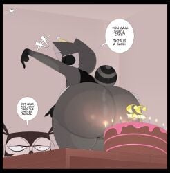 2025 2boys 2d 2d_(artwork) 2d_artwork anthro anthro_male ass avian big_ass big_butt bird bird_boy birthday black_body black_fur black_hair bubble_ass bubble_butt cake candl candle candles coffi_(coffilatte) coffilatte curvaceous curvy_ass curvy_butt dialog dialogue dialogue_bubble digital_drawing_(artwork) digital_media_(artwork) fat_ass fat_butt femboy femboy_focus fur furry furry_ass furry_female furry_male furry_only glasses glasses_on_head grey_body grey_fur grey_hair huge_ass huge_butt male male_focus male_only mammal oc original_character original_characters penguin penguin_boy raccoon raccoon_(coffilatte) raccoon_boy raccoon_humanoid speech speech_bubble speech_bubbles tagme tail tank_top text text_bubble thick_ass thick_butt voluptuous voluptuous_body white_body white_fur white_hair