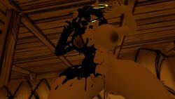 alice_angel bendy_and_the_ink_machine breasts breasts_out cally3d cryptiacurves female looking_down low-angle_view naked_female pussy pussy_exposed susie_campbell twisted_alice vrchat vrchat_avatar vrchat_media vrchat_model