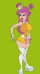 ami ami_onuki big_breasts breasts cartoon_network curvy curvy_figure female hi_hi_puffy_amiyumi lipstick solo taller_female taller_girl