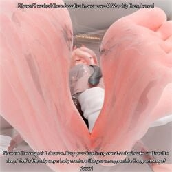 big_breasts chainsaw_man darkenedrose feet foot_fetish foot_focus power_(chainsaw_man) smelly_feet socks steam