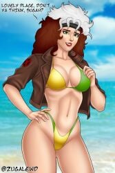 big_breasts bikini female marvel mutant rogue rogue_x_men superhero swimsuit thong xmen zugalewd