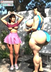 2girls 3d ass_bigger_than_head big_ass big_breasts big_thighs breasts bust busty chyou_fen curvaceous curvy curvy_figure dumptruck_ass dumptruck_butt enormous_ass fat_ass female gigantic_ass hips huge_ass huge_breasts huge_thighs large_ass large_breasts large_thighs li_chyou_fen li_wei_weng li_wei_weng_(wei_wei) massive_ass mature mature_female original original_character original_characters round_ass slim_waist thick thick_ass thick_hips thick_legs thick_thighs thighs tonices voluptuous waist wei_wei_(tonices) wide_ass wide_hips wide_thighs