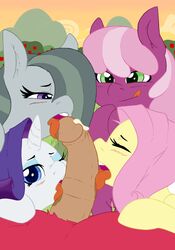 2016 animal_genitalia animal_penis atane27 big_macintosh_(mlp) blue_eyes cheerilee_(mlp) collaborative_fellatio earth_pony edit equine equine_penis fellatio female feral fluttershy_(mlp) friendship_is_magic green_eyes group half-closed_eyes horn horse horsecock licking licking_lips long_hair male mammal marble_pie_(mlp) multicolored_hair my_little_pony one_eye_closed open_mouth oral outside penis penis_lick pink_hair pony purple_eyes purple_hair rarity_(mlp) sex straight tongue tongue_out two_tone_hair unicorn