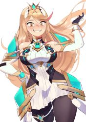 mythra from xenoblade (series) by puraraw