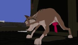 3d anatomically_correct animal_genitalia animal_penis animated balls balto balto_(film) canine canine_penis cum erection feral knot male mammal masturbation onedirtydog orgasm penis sheath smile solo thrusting wolf