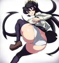 ass big_ass big_breasts breasts female filia_(skullgirls) jadf panties skirt skullgirls thick_thighs underwear