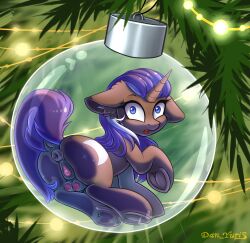 alternate_character alternate_version anatomically_correct anus ass ball bauble christmas christmas_ornament christmas_tree clitoris commission crotchboobs cute decoration dock female friendship_is_magic garland glass holiday horn looking_at_you looking_back looking_back_at_you mare micro mlp_g4 mouth my_little_pony nipples nudity oc open plot ponut pony sitting solo solo_female tail tree underhoof unicorn vulva vulvar_winking yuris_(artist)