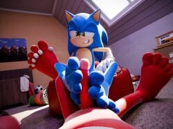 knuckles the echidna from sega by feetymcfoot