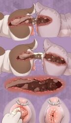 2024 ambiguous_anthro ambiguous_gender anal anal_juice_drip anal_vore animal_genitalia animal_vulva anthro anthro_on_anthro anus ass_to_ass blush bodily_fluids canid canine canis domestic_dog dorthy_(neemyart) dripping faceless_character faceless_female female female/ambiguous female_anthro furgonomics furry-specific_piercing genital_fluids genitals group head_first hi_res internal internal_anal interspecies kan'vi kobold larger_female larger_pred living_insertion living_insertion_play long_tail looking_pleasured mammal mottled mottled_pawpads neemy_(neemyart) neemyart open_mouth open_smile pattern_background pawpads piercing puffy_anus purple_background pussy scalie short_tail side_view simple_background size_difference smaller_ambiguous smile tail tail_piercing translucent translucent_body tug_of_vore vaginal_fluid_drip vaginal_fluid_string vaginal_fluids vore zae_(makanix)