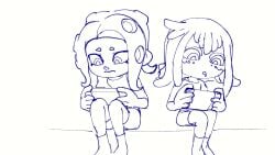 animated belly burping hexanne octoling octoling_girl same_size_vore splatoon starveil starveil_(artist) stomach_noises tagme video vore vore_belly