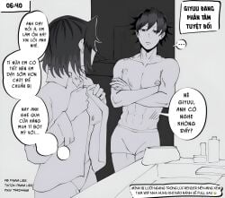 1boy 1boy1girl about_to_have_sex bathroom big_breasts bite_mark bite_mark_on_breast bite_mark_on_nipple black_and_white black_hair bulge bulge_through_clothing bulge_under_clothes couple curvy curvy_female demon_slayer dialogue dialogue_bubble dressing female female/male hair_down half_naked half_naked_female half_naked_male half_nude heterosexual horny horny_male imminent_sex kimetsu_no_yaiba kochou_shinobu loose_hair lovers male male/female male_on_female morning muscular muscular_male pamm_liee passionate passionate_couple scratch_marks seducing seductive_body speech speech_bubble staring staring_at_another staring_at_partner straight text tomioka_giyuu translation_request underwear wanting_sex