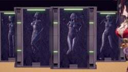 2025 3d 3d_(artwork) 5girls asfr belly_button bent_knees block breasts carbonite carbonite_freeze defeat defeated defeated_heroine different_breast_sizes different_poses display displayed female_only firefly_(honkai:_star_rail) frozen glasses_on_head group_nudity honkai:_star_rail honkai_(series) kafka_(honkai:_star_rail) koikatsu large_breasts long_sleeves more_at_source naked naked_female neon_lights open_mouth petrification post-transformation sealed silver_wolf_(honkai:_star_rail) slab sparkle_(honkai:_star_rail) stationary_restraints statue stelle_(honkai:_star_rail) stuck_in_object stuck_in_wall thighs trap wooden_floor