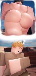 2020s 2026 2boys 3d absurd_res arm_hair ass ass_crack ass_focus back_muscles big_ass big_butt black_hair blonde_hair bubble_ass bubble_butt butt_crack butt_focus camp cap clothed clothes completely_nude day desert dogtags dream dreaming drooling erich_kraus fantasizing fat_ass femboy gay girly hairy hairy_legs hat hat_only headwear_only hires huge_ass karl_hartmann male male_only military military_hat muscular muscular_male naked necklace nude original_character original_characters outdoor_nudity outdoors panzerjungen render roblox robloxian sand text thick_ass thick_thighs twink twitter_username yaoi