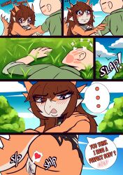 absurd_res anon_(snoot_game) anthro bodily_fluids cavemanon_studios duo female genital_fluids genitals goodbye_volcano_high hi_res human ko_op_(game_developer) kuroonivt male male/female mammal rosa_(gvh) snoot_game vaginal_fluids vulva