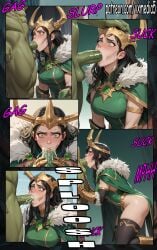 ai_assisted ai_generated avengers big_ass big_breasts big_penis comic comic_page doggy_style hulk lady_loki marvel marvel_comics marvel_rivals missionary_position vxmedia