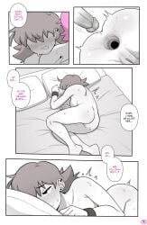 2d 2d_(artwork) 2d_artwork after_anal after_double_penetration anal_juice anus anus_focus ass_focus bed bedroom black_nails blush blush_lines comic comic_page comic_panel comic_strip cumming curvy_female dross english_text female_orgasm fucked_senseless fucked_silly gaped_anus intense_orgasm jacob_(dross) naked_female nude_female orgasm original original_characters pulling_out pussy pussy_juice roxanne_(dross) taylor_(dross) tomboy yamcha_death_pose yamcha_pose_(meme)