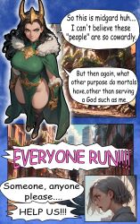 ahe_gao ahegao_face ai_assisted ai_generated big_ass big_breasts big_penis comic doggy_style hulk lady_loki marvel marvel_comics marvel_rivals missionary_position