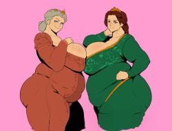 2girls and ass at bbw bbw_mom belly big breast breast-to-breast breasts bun chubby chubby_ass chubby_female chubby_girl cleavage clothed clothing color color_edit colored_sketch colorization colorized colorshun crown curvy daughter donaught dreamworks dress female females frottage general girls hair hand hip huge human human_fiona implied incest large light light-skinned looking mature milf mother multiple on only overweight ponytail press princess princess_fiona queen queen_lillian royalty shrek_(series) shrek_2 skin thick thighs tight viewer voluptuous