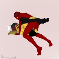 1boy 1girls breasts countryhumans countryhumans_girl crying female forced german_flag germany germany_(countryhumans) high_waisted_panties kidnapped kidnapping male rape tagme violation