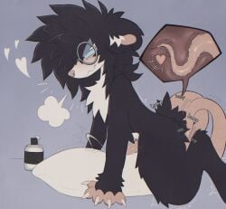 american_opossum anal anal_orgasm anal_sex animal_genitalia anthro blush bodily_fluids cum cumlube cumshot ejaculation eyewear facial_piercing genital_fluids genitals glasses grinding hair hands-free hole_in_ear internal lube lube_bottle lube_drip lube_on_tail male male_penetrated mammal marsupial masturbation nonbinary_(lore) nose_piercing nose_ring nude orgasm penetration penis piercing pillow pillow_humping prostate_stimulation ring_piercing round_glasses septum_piercing septum_ring sex sheath simple_background solo tail tail_fetish tail_play tail_sex torn_ear wuff34