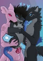 ammordeo_(pankallisti) anal anal_sex anthro arm_tattoo big_hair blue_body blue_eyes blue_insides blue_penis blue_skin blue_tongue blush blush_lines bodily_fluids canid canine canis circe_(pankallisti) countershading cum cum_in_ass cum_in_mouth cum_in_vagina cum_inside cum_on_hand cum_on_penis dark_hair daughter_(lore) double_penetration dripping facial_markings fancy_rat father_(lore) father_and_child_(lore) father_and_daughter_(lore) feet female finger_in_mouth foot_fetish foot_in_mouth foot_lick fur genital_fluids genitals grey_body grey_fur group group_sex hair hairless hairless_rat head_markings hi_res holding_leg impregnation inbreeding incest_(lore) internal knot knotted_penis licking malakai_(malakai) male male/female mammal markings motion_lines murid murine ovum pankallisti parent_(lore) parent_and_child_(lore) parent_and_daughter_(lore) penetration penis penis_ridge pink_body pink_eyes pink_penis pink_skin rat rodent saliva saliva_drip saliva_on_toe scar sex stand_and_carry_position standing standing_sex tattoo teeth teeth_showing threesome toe_in_mouth toes tongue trio vaginal_penetration wolf wrinkled_skin