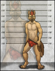 1boy amixeduppuppy anthro bulge canine clothing looking_at_viewer male male_only mammal penis smile solo standing teasing underwear