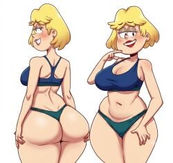 1girls ai_generated back_view blonde_hair color curvy_female front_view huge_ass huge_breasts mature_female milf model_sheet nickelodeon red_eyes red_lipstick rita_loud smiling_at_viewer standing the_loud_house thick_thighs wide_hips