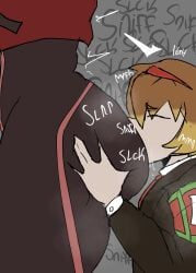 2girls ass ass_focus big_ass gebura_(lobotomy_corporation) grabbing grabbing_another's_ass grabbing_ass grabbing_from_behind lesbian licking licking_ass lobotomy_corporation malkuth_(lobotomy_corporation) massive_ass project_moon sucking sucking_ass tagme text tsutsunotsumi yuri