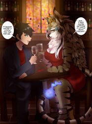 catgirl date durga_(tokyo_afterschool_summoners) furry no_sex red_bunnie_illustration sfw tokyo_afterschool_summoners valentine's_day