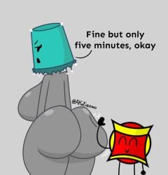 akatieowo arms ass ass_slap ass_slapping back back_view battle_for_fucking big_ass big_breasts breasts huge_ass lampy_(battle_for_fucking) lampy_(kuy) looking_at_another looking_back looking_back_at_another object_show object_shows slap slapping_ass talking talking_to_another thai thick_ass thick_thighs thighs tobbuck_(battle_for_fucking)