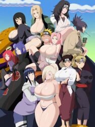 11girls 1boy 6+girls age_difference ass big_ass big_breasts black_hair blonde_hair blue_hair breasts breasts_bigger_than_head female harem huge_breasts hyuuga_hinata ino_yamanaka konan kurenai_yuhi large_breasts long_hair male mitarashi_anko multiple_girls naruto naruto_(series) naruto_shippuden older_female pink_hair ponytail red_hair sakura_haruno shizune straight temari tenten thick_thighs thighs_bigger_than_head tsunade uzumaki_karin uzumaki_naruto
